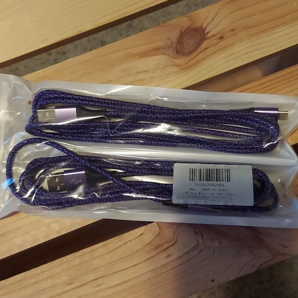 2 Pcs 6ft Cable Nylon